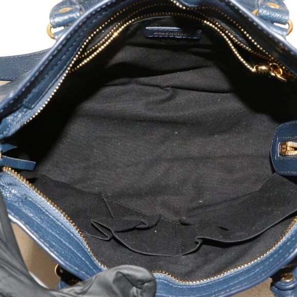 Balenciaga Chevre Gold Metallic Edge Hardware - City Blue - Picture 9 of 14